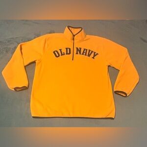 Vintage Y2K Old Navy Men's Yellow Qtr Fleece, Size: XL (5272)